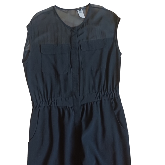 Nanette Lepore Womens Sleeveless Black Jumpsuit Stretchy With Pockets Size 8 - Picture 3 of 7